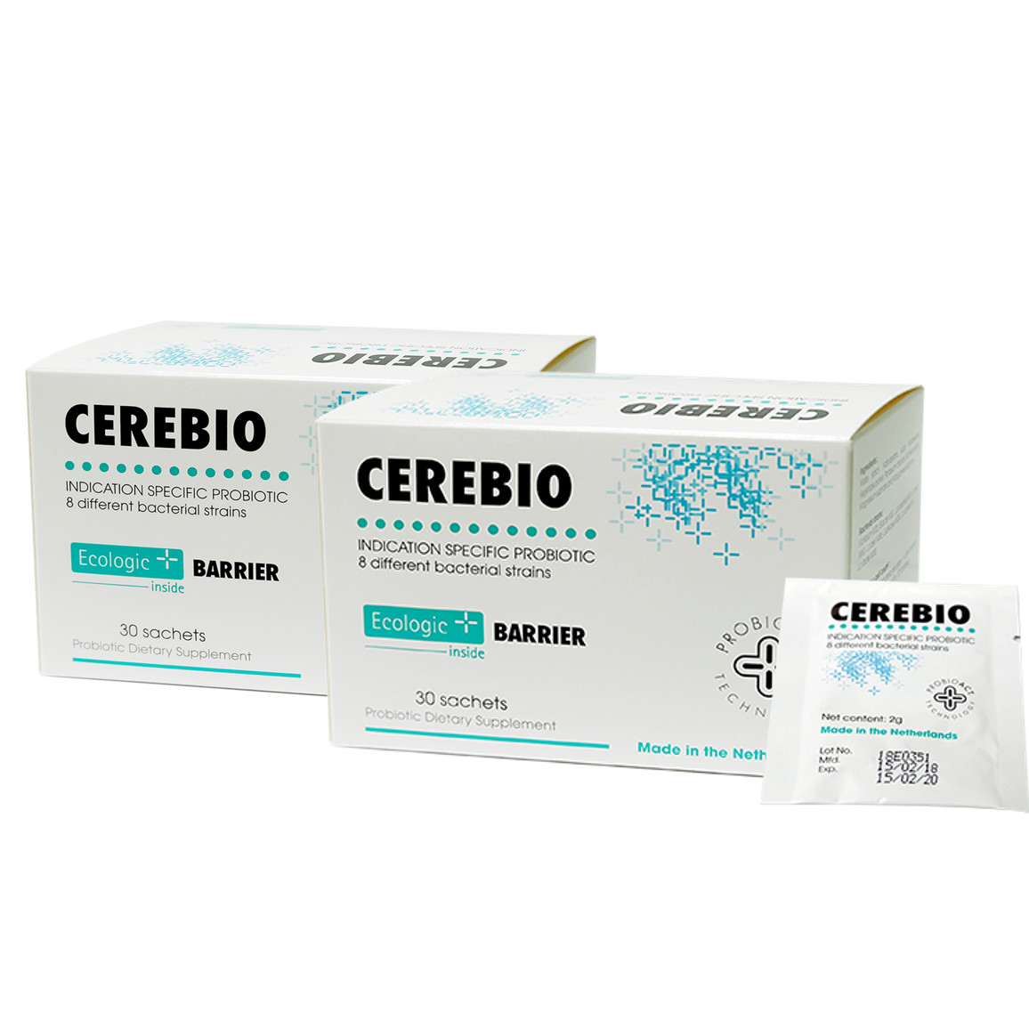 2 hộp sản phẩm Cerebio nhập khẩu chính hãng Hà Lan