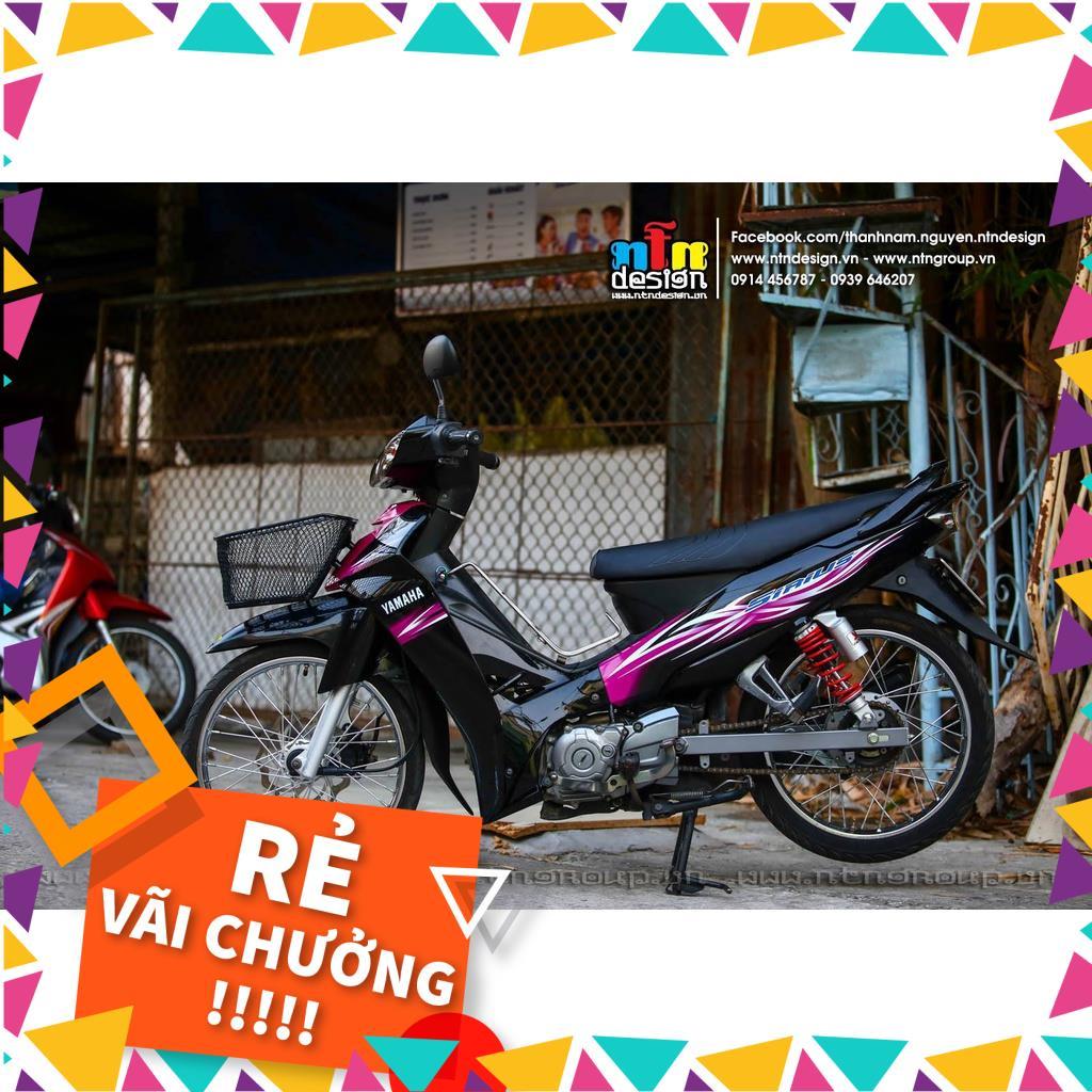 Tem Rời Sirius Mẫu Hoa Văn Hồng Đen Xanh