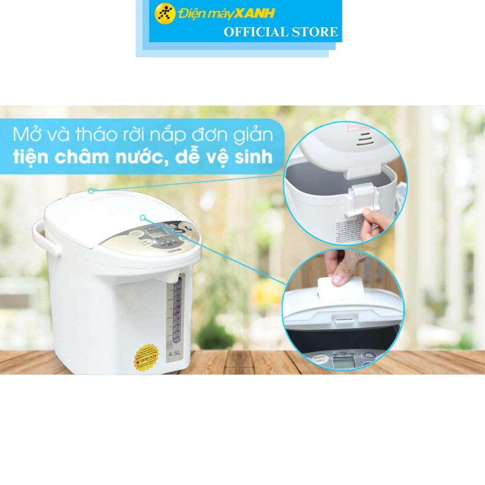 Bình thủy điện Toshiba PLK-45SF(WT)VN 4.5 lít - Hàng Chính Hãng