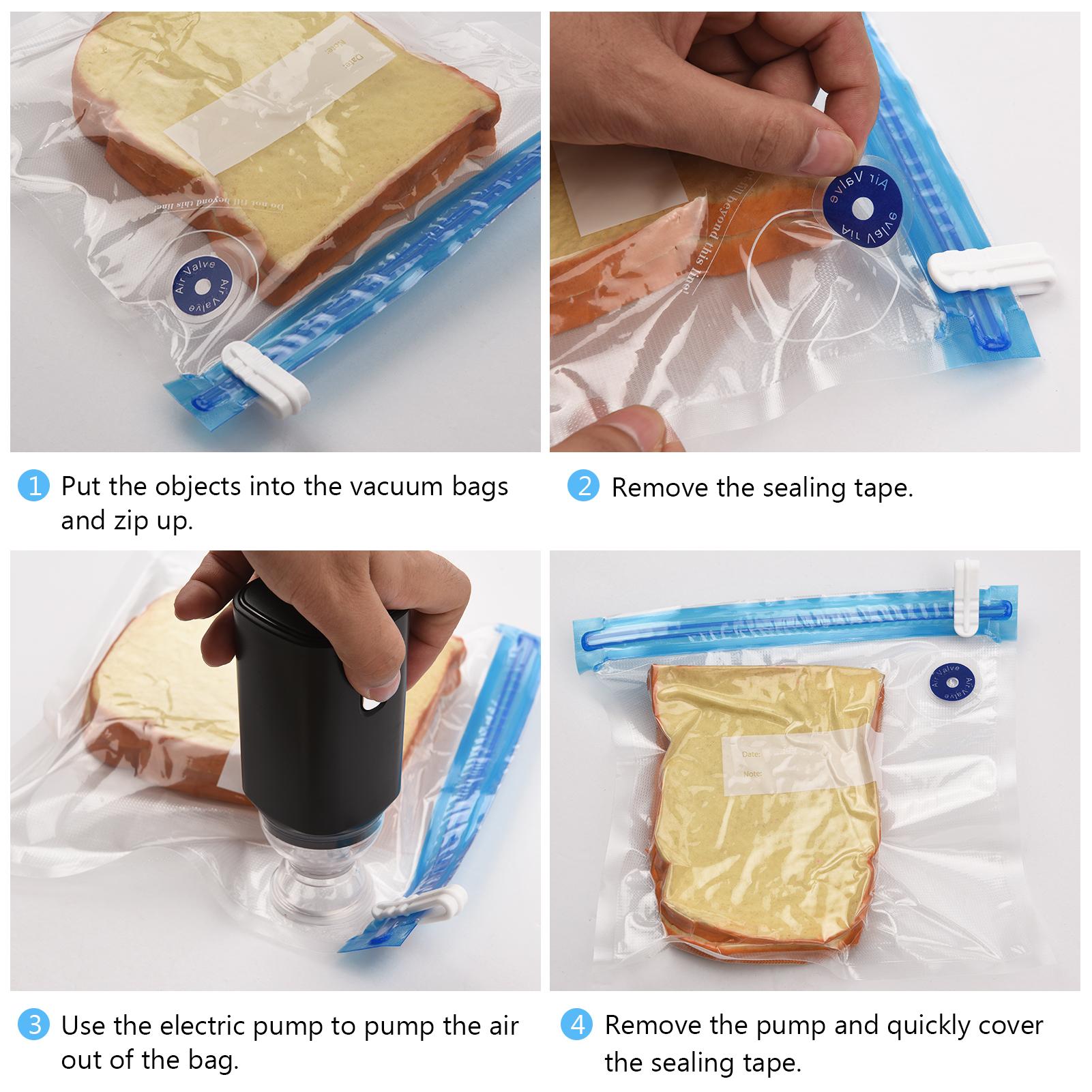Máy Bơm Điện Kèm 5 Túi Lưu Trữ Chân Không Với Cáp Usb