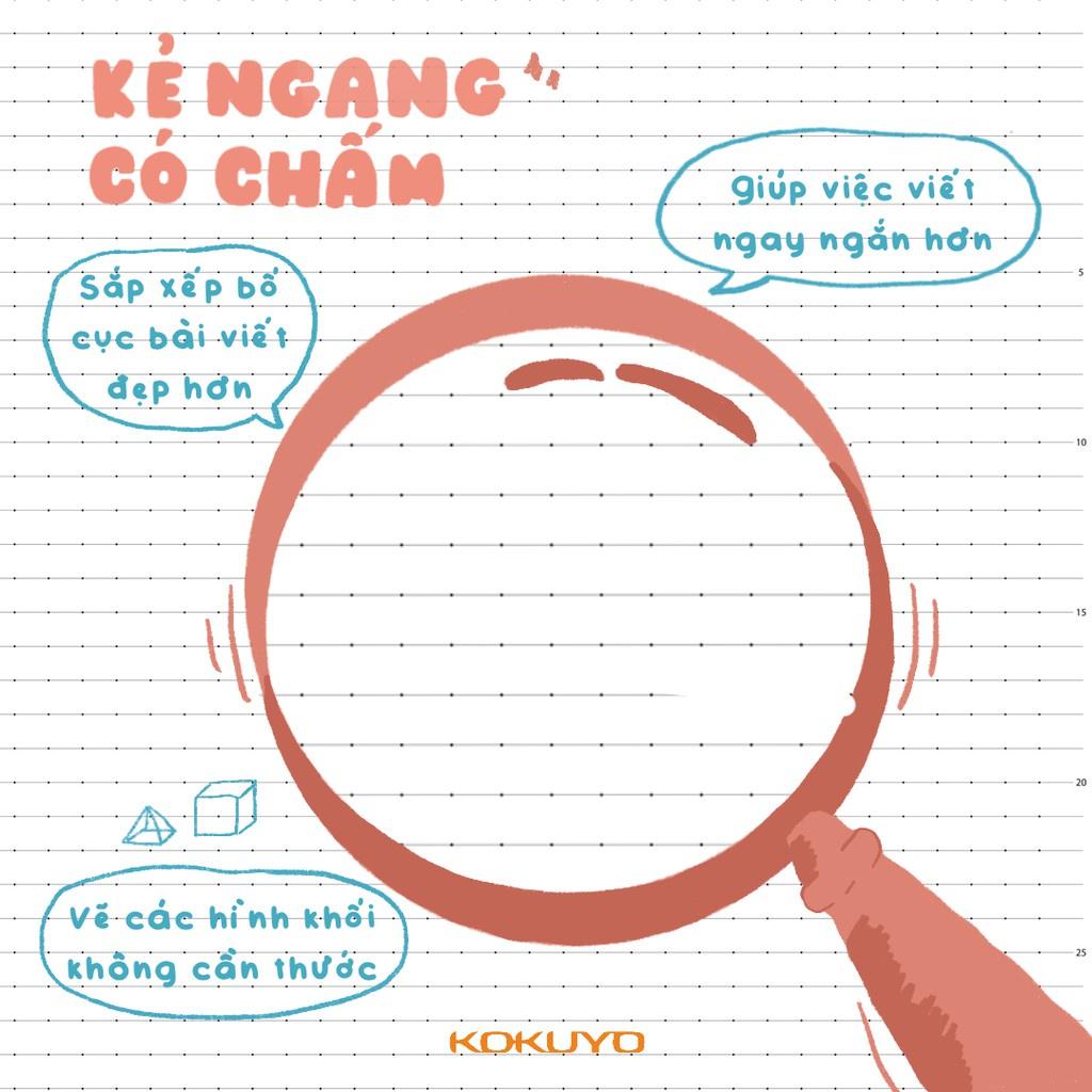 Vở Kẻ 4 Ly Ngang - Kẻ Ngang Có Chấm Meow 120-200 Trang Khổ A5/B5 Campus