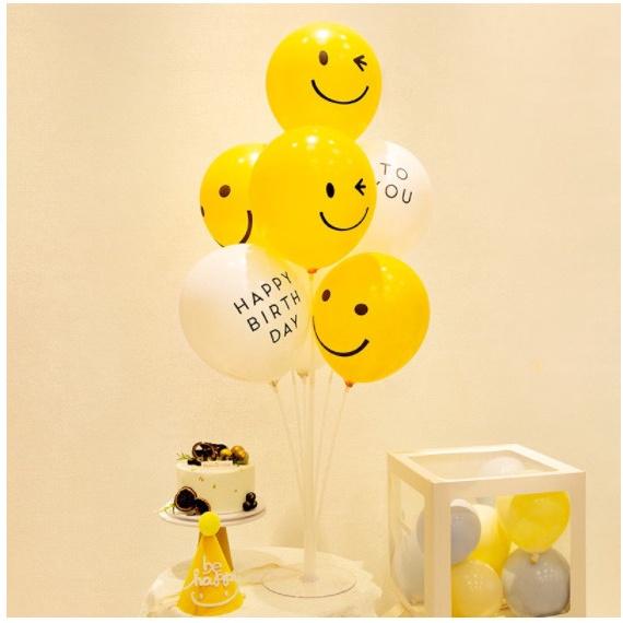 Bóng bay chữ Happy birthday to you, bóng hình mặt cười trang trí sinh nhật, thôi nôi, đầy tháng, tiệc kỷ niệm