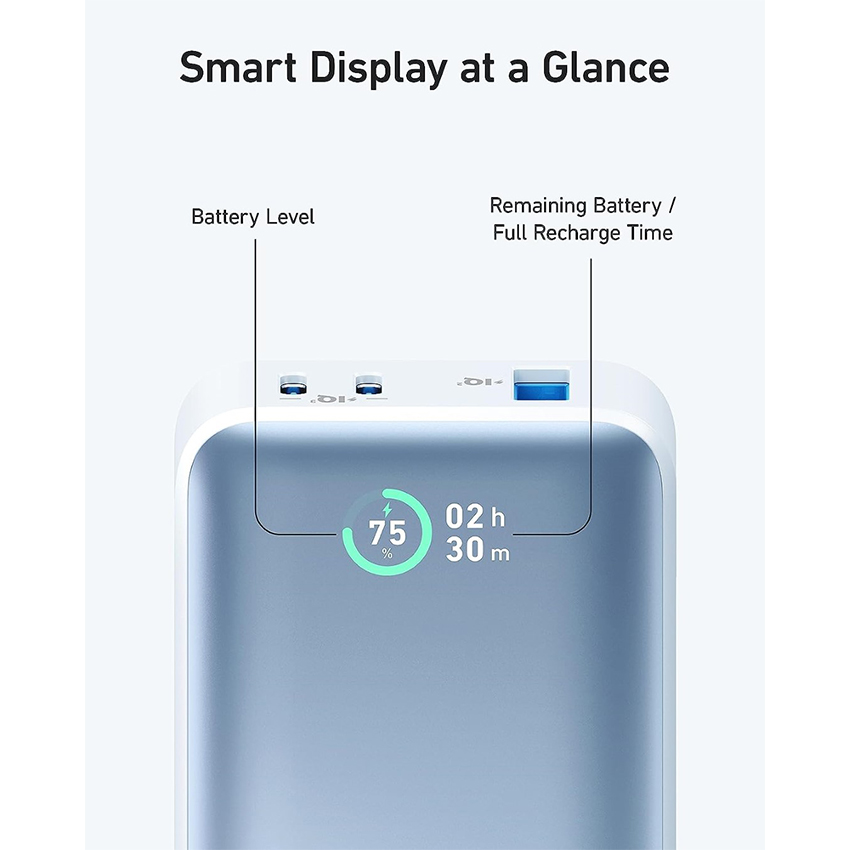 Pin Sạc Dự Phòng Anker 533 2C1A 30W 10000mah 2 Cổng Type-C và USB-A A1256 - Hàng Chính Hãng