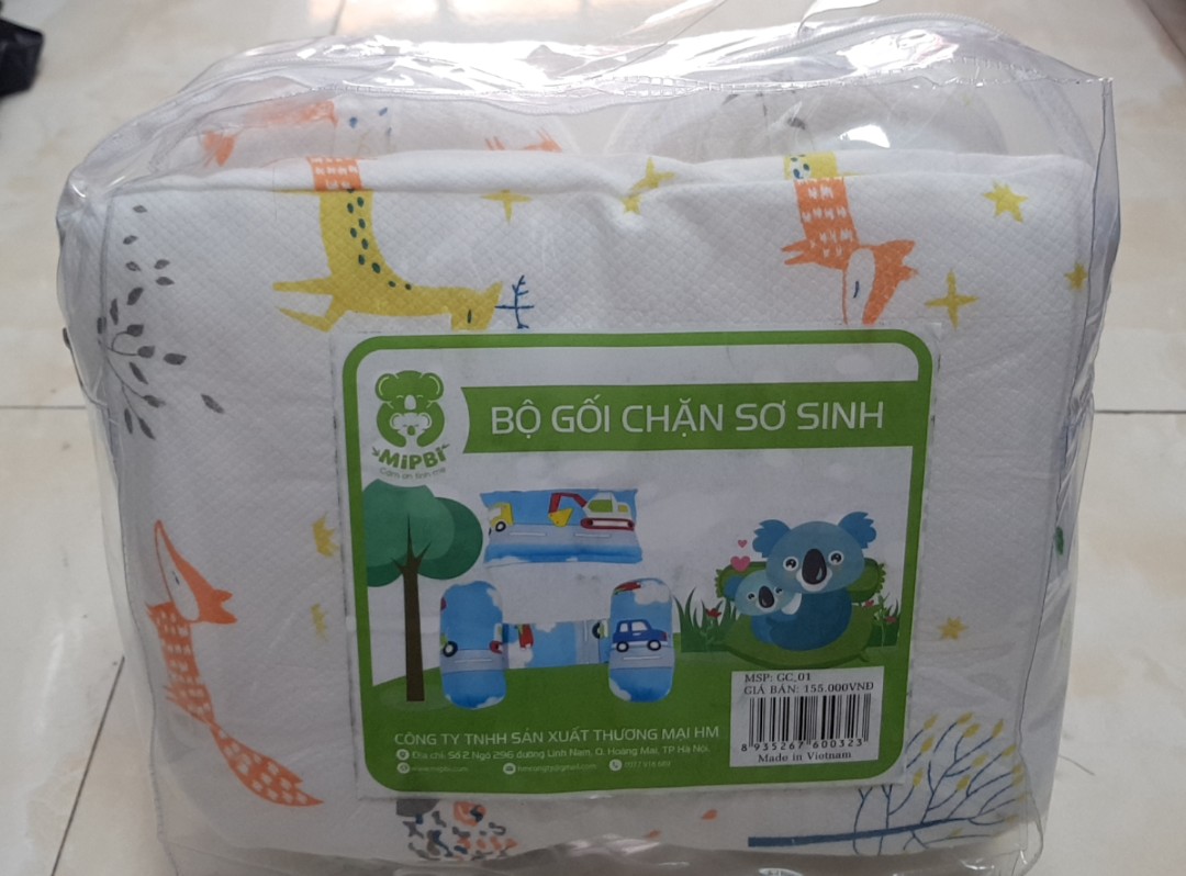 Bộ gối chặn sơ sinh Mipbi