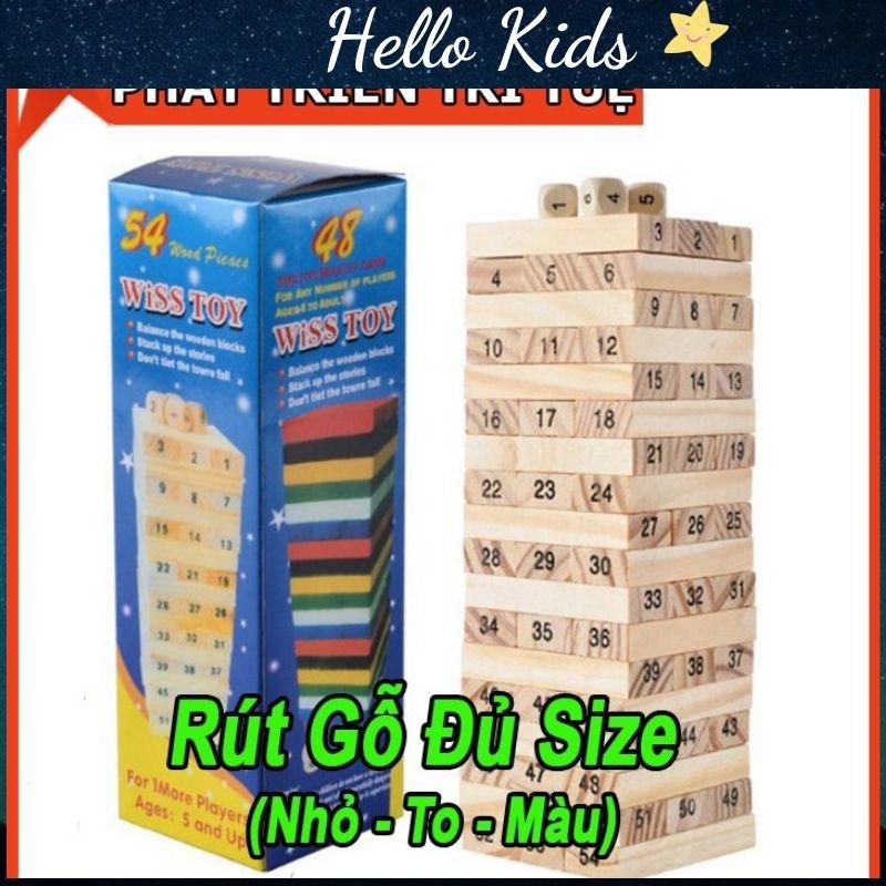 Bộ Chơi Rút Gỗ-Đồ Chơi Domino Lắp Ráp 54 Thanh An Toàn Rèn Luyện Trí Thông Minh Cho Bé Yêu