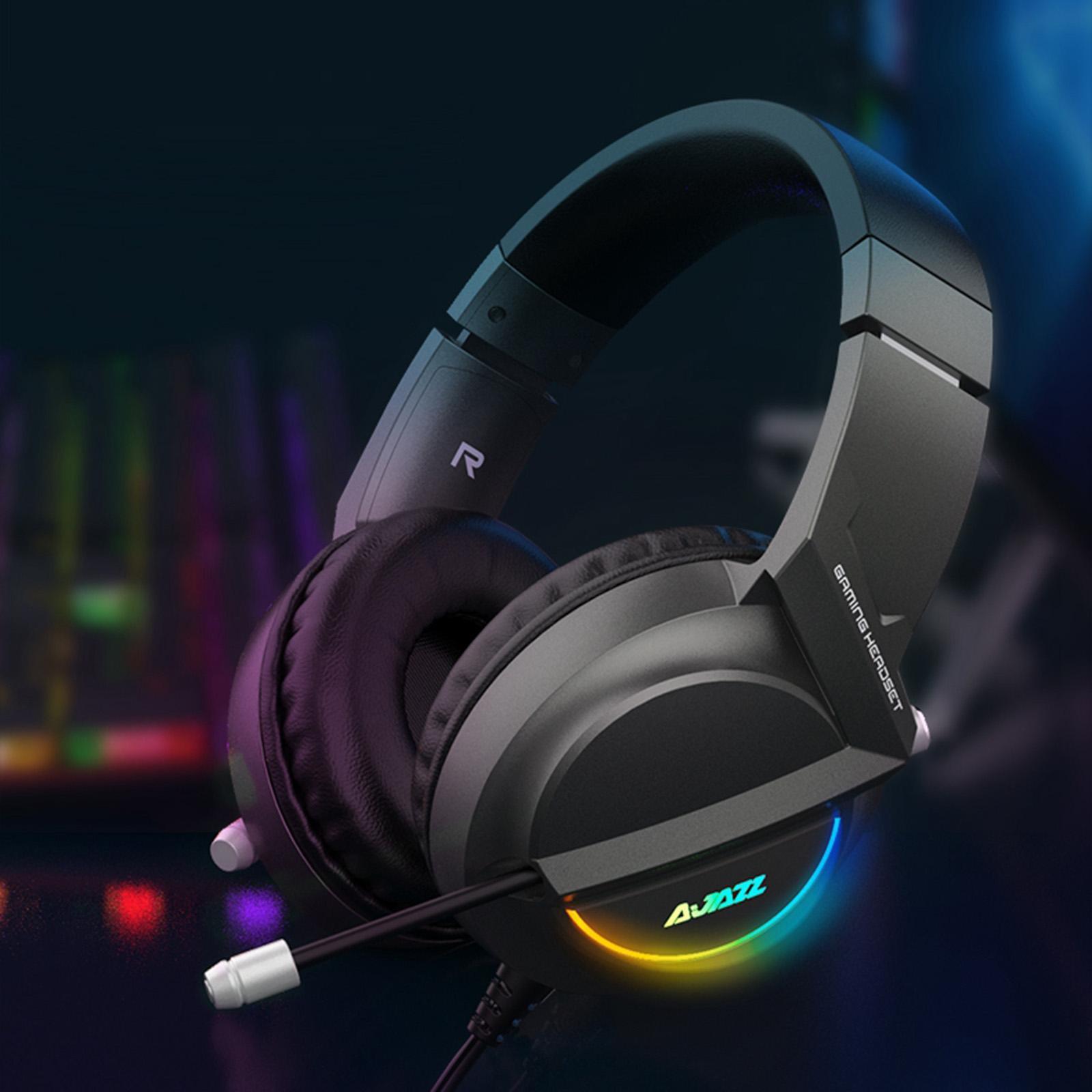 AX365 Gaming Headset 7.1 Channel Surround w/ Retractable MIC For PC Laptop