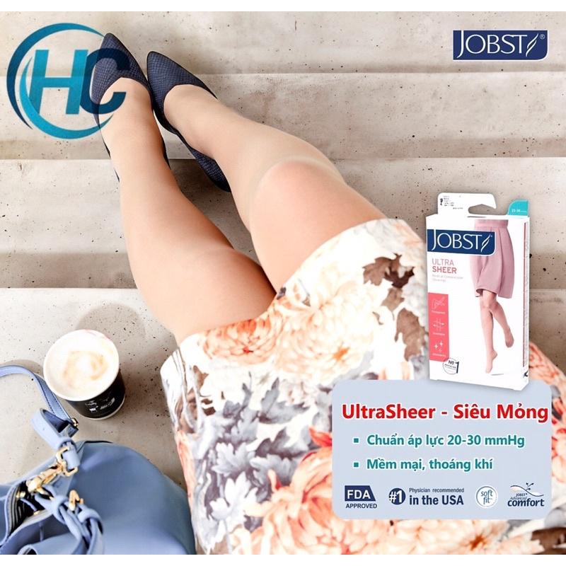 Vớ y khoa gối hỗ trợ suy giãn tĩnh mạch JOBST Ultrasheer 20-30mmHg (kín ngón)