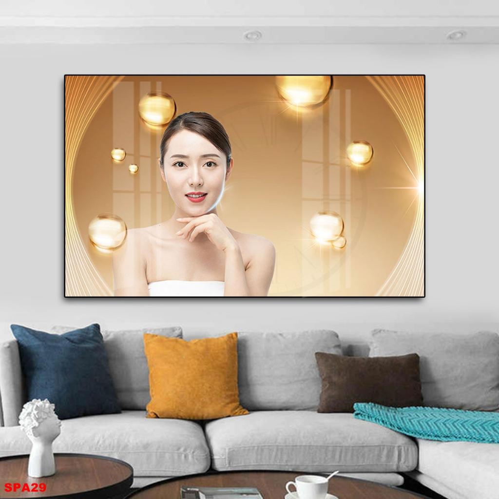 Tranh Tráng Gường 3D Trang trí nội thất SPA, Thẩm mỹ viện, Chăm sóc da TCD05