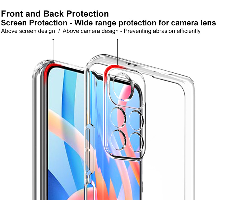 Ốp lưng silicon dẻo trong suốt mỏng 0.6mm cho Xiaomi Redmi Note 11 / Note 11s / Note 11 Pro Plus hiệu Ultra Thin độ trong tuyệt đối chống trầy xước - Hàng nhập khẩu