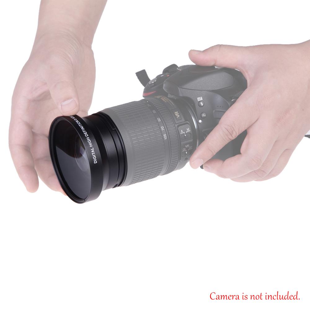 67mm Digital High Definition 0.43×SuPer Wide Angle Lens With Macro Japan Optics for Canon Rebel T5i T4i T3i 18-135mm