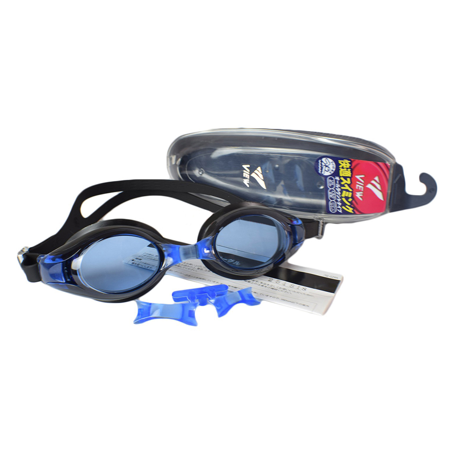 Bộ Kính Bơi View V500S-BLBK Và Nón Bơi View V31-BL