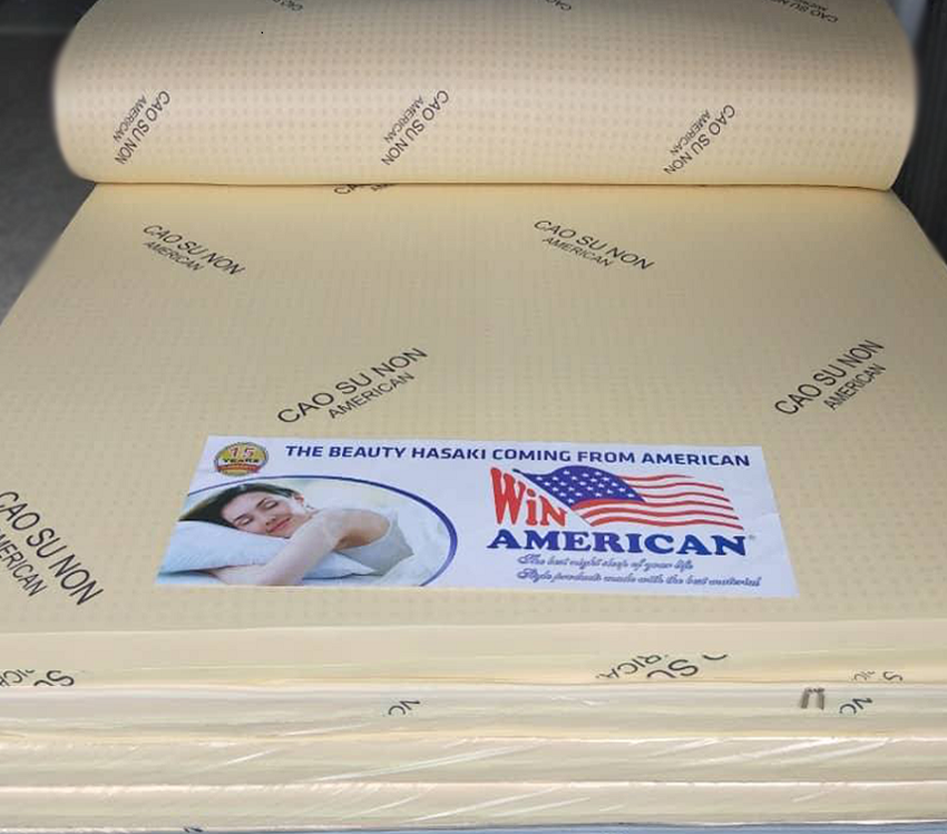 Nệm Cao Su Non Xuất Khẩu Cao Cấp 1m8 x 2m x 10cm