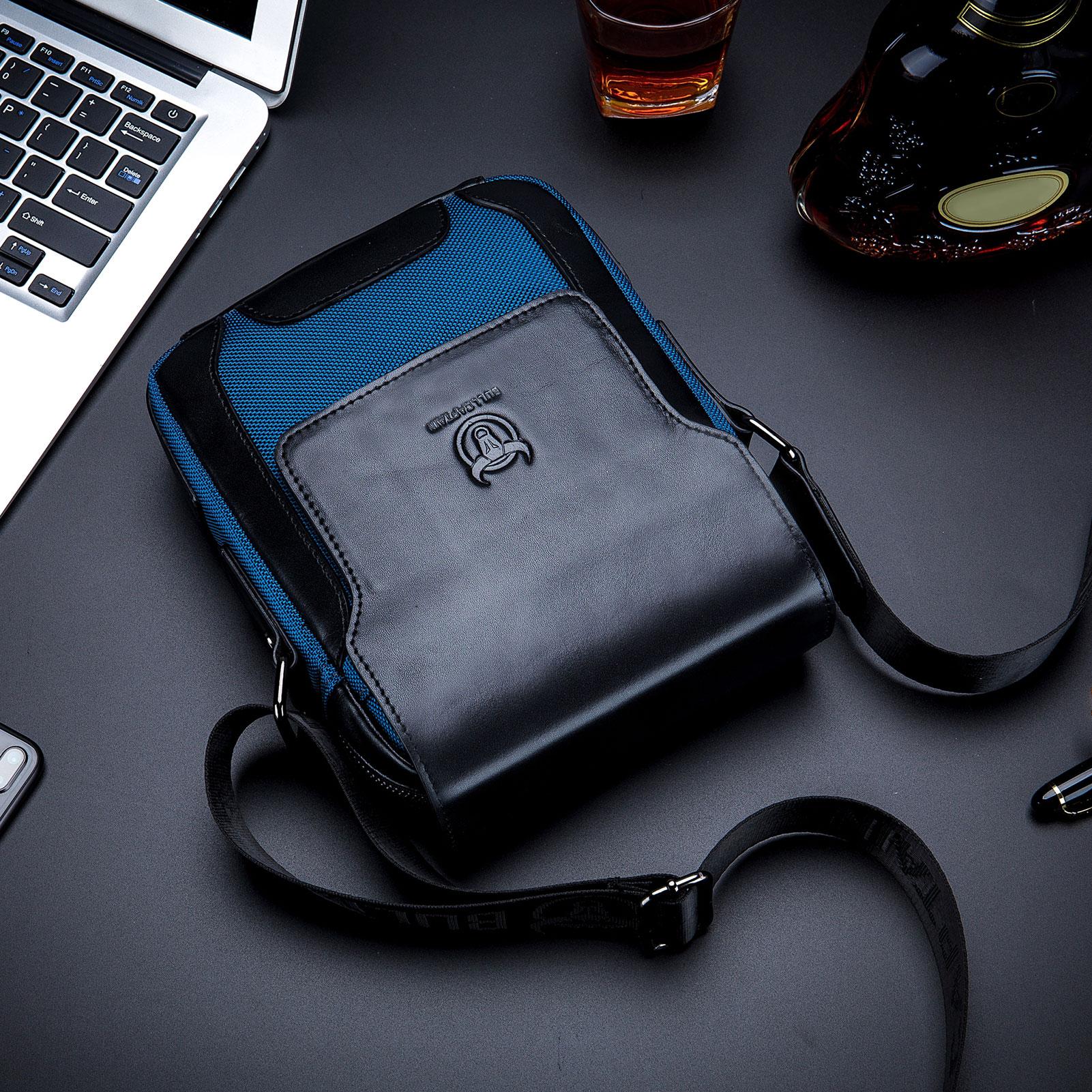 Túi Da Đeo Chéo Nam Sành Điệu Nằm Dọc Dành Cho Dân Công Sở Bullcaptain