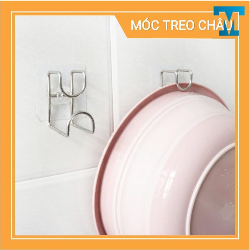 Móc treo chậu dán tường, treo thau chậu gọn gàng nhà tắm