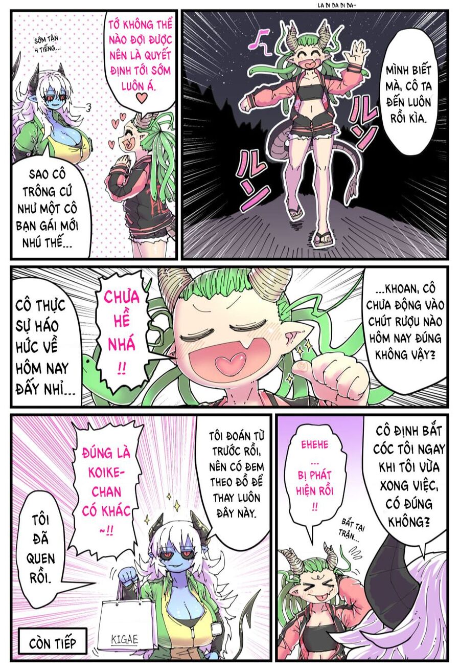 cô nàng nhân viên da xanh ở cửa hàng tiện lợi và bạn của cô ấy chapter 5 2