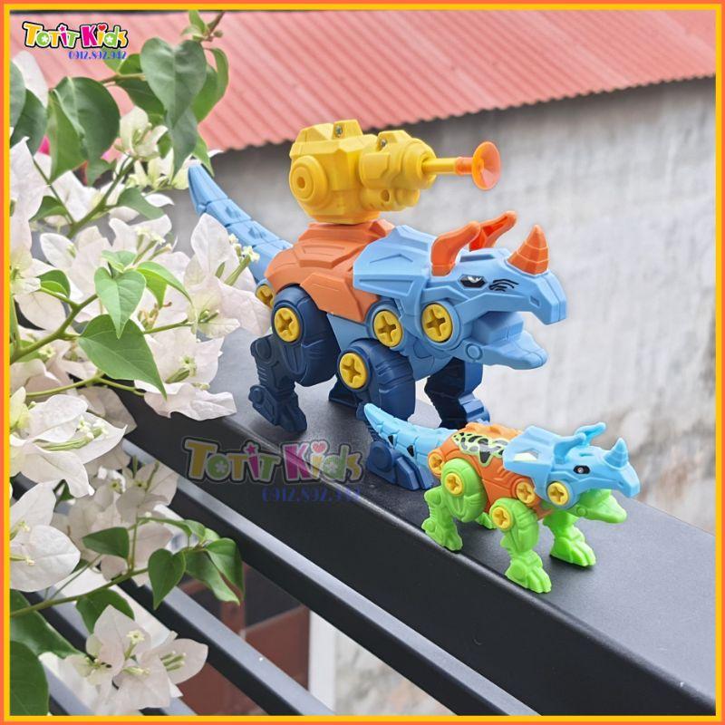 Khủng long lắp ráp bằng Tua vít, đồ chơi lắp ghép, Size 10cm