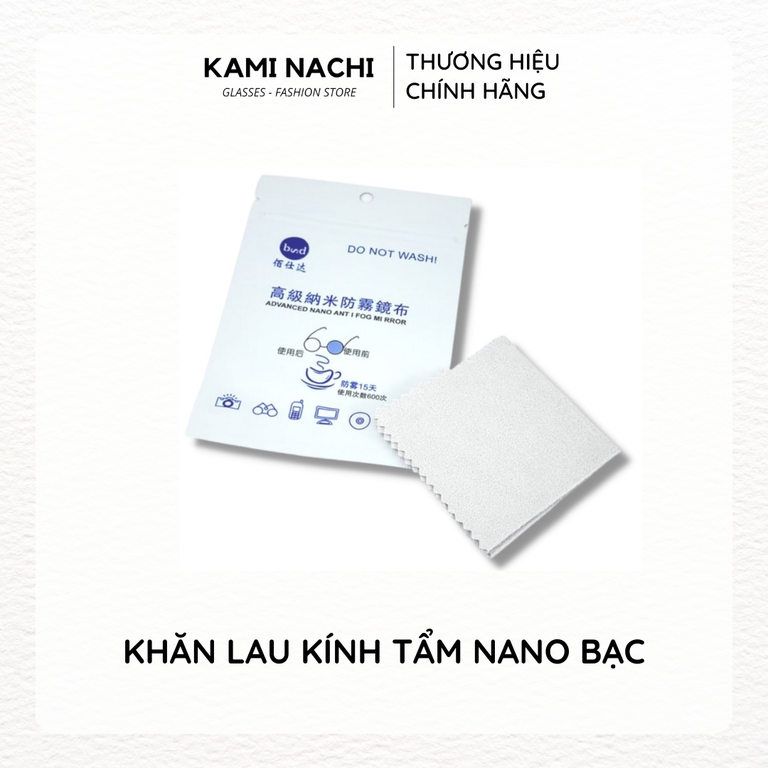 Khăn nano lau kính chính hãng loại đặc biệt KAMI NACHI - Chống bám hơi nước, chống mờ sương cho kính