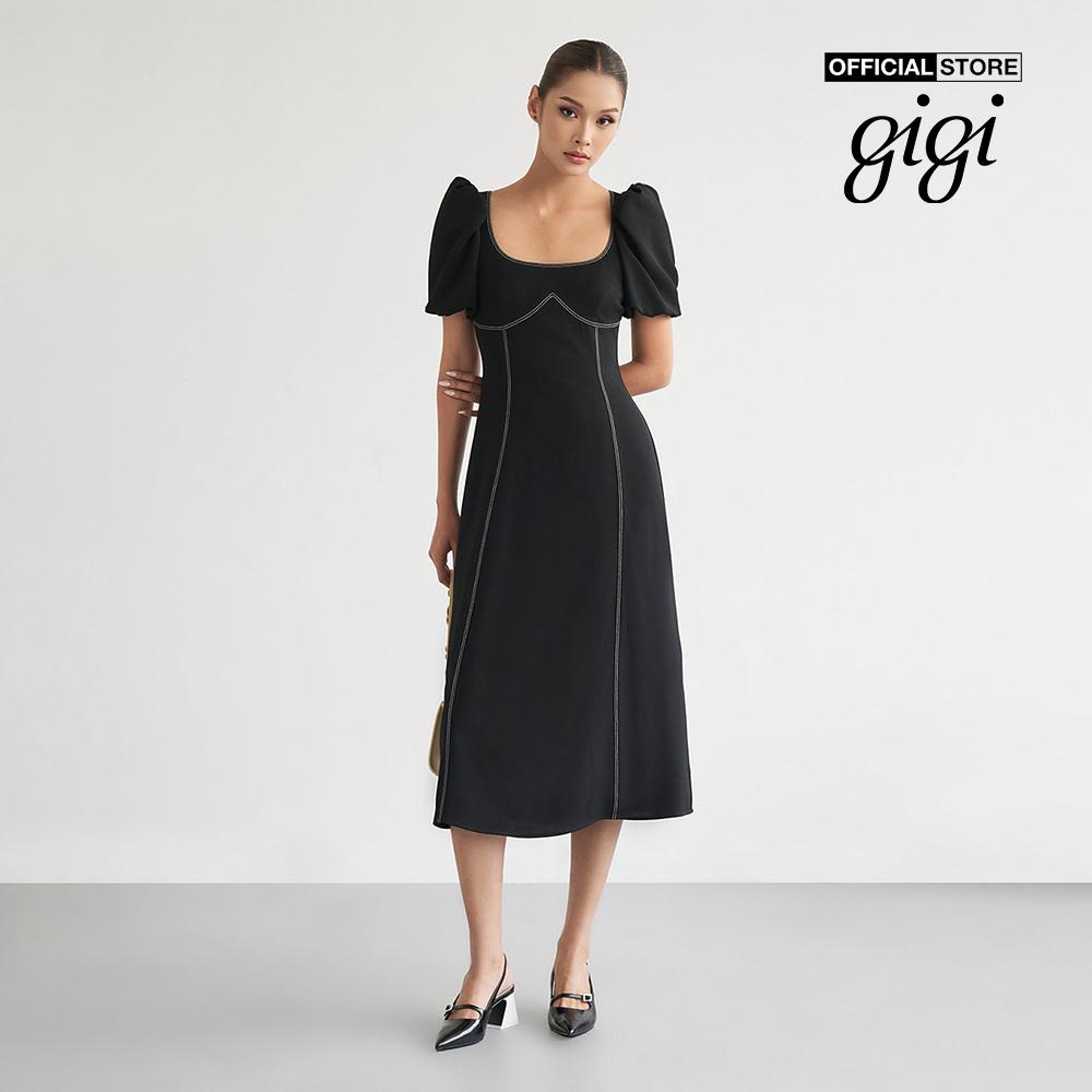 GIGI - Đầm midi ngắn tay phom ôm thời trang G2102D222192