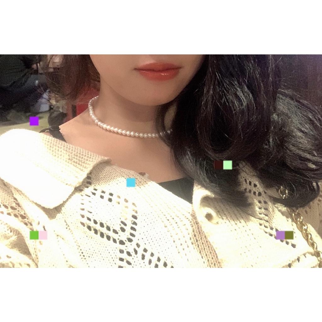 Dây Chuyền Choker Ngọc Trai 3 ly Khóa OT, Vòng Cổ Ôm Sát Ngọc Trai Nước Ngọt - Trường Thịnh Ngọc Trai