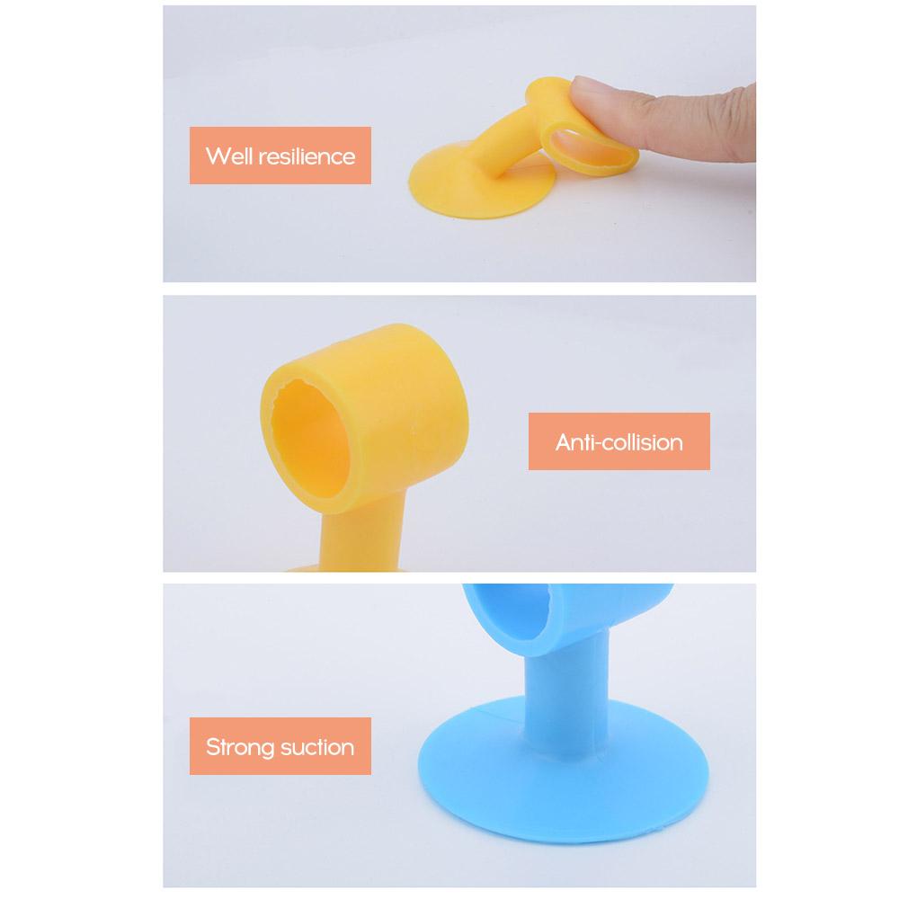 Set 1 Chắn Cửa Chống Va Đập Bằng Silicone