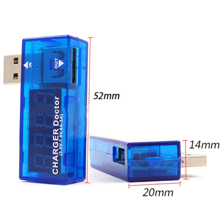 Dụng cụ đo thiết bị điện áp và dòng điện cắm cổng USB cho điện thoại thông minh Ver 1