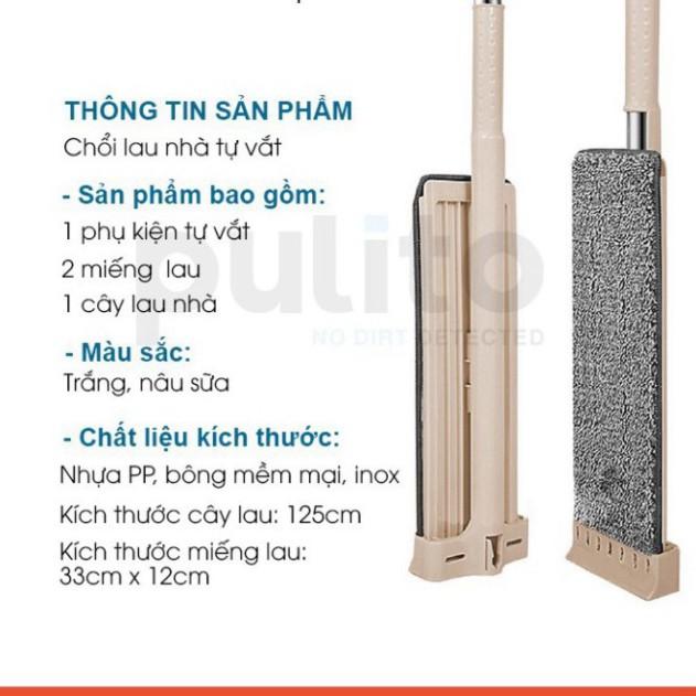 Cây lau nhà thông minh ,chổi lau nhà tự vắt phẳng thông minh 360 độ ( không thùng vắt)