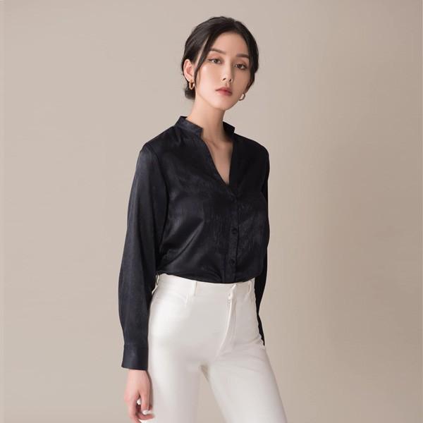 Áo sơ mi lụa nữ kiểu 2NDDATE TOP018N