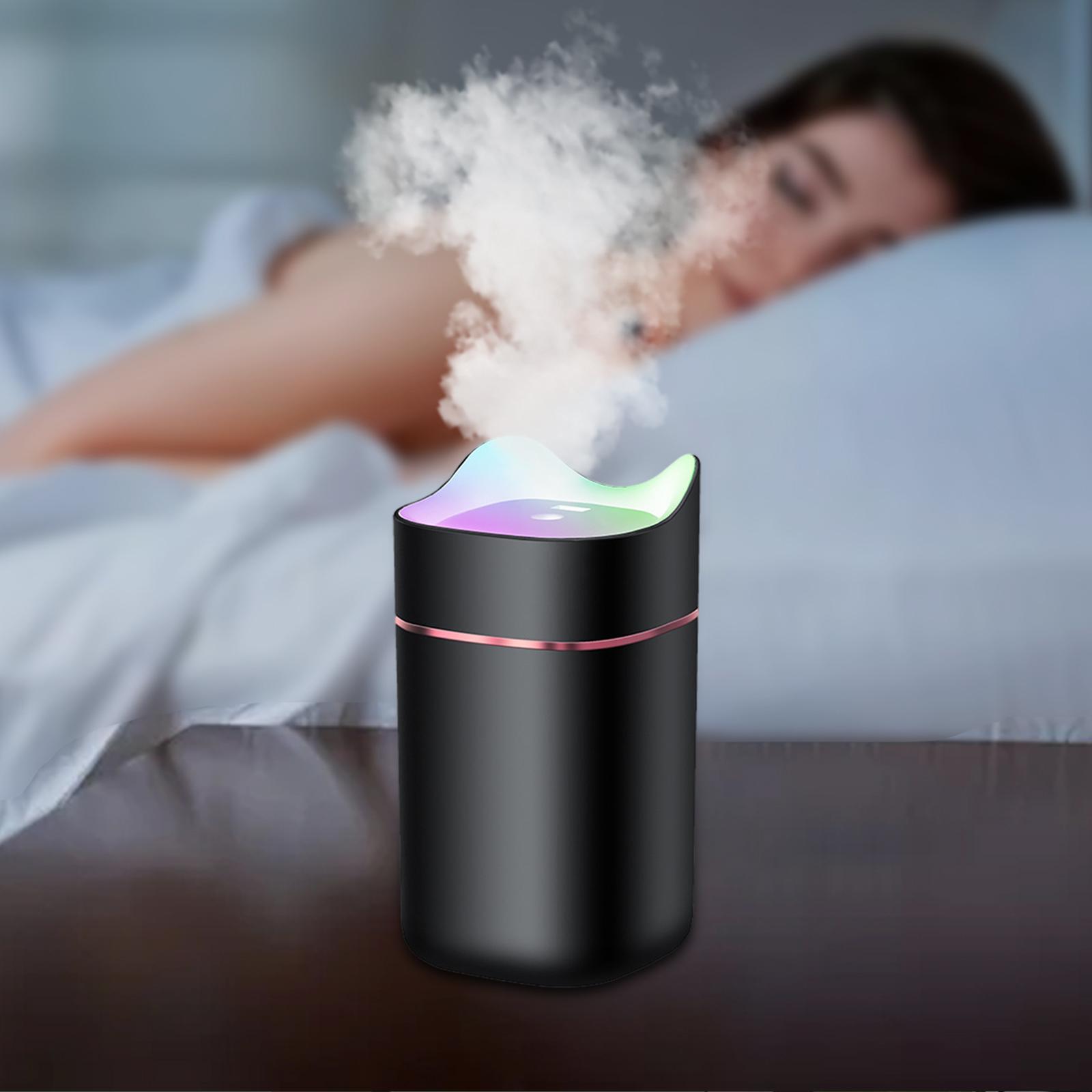 Desktop Humidifiers, 1.4L Air Humidifier, USB Cool Mist Sprayer with Night Light for Home, Office, Plants