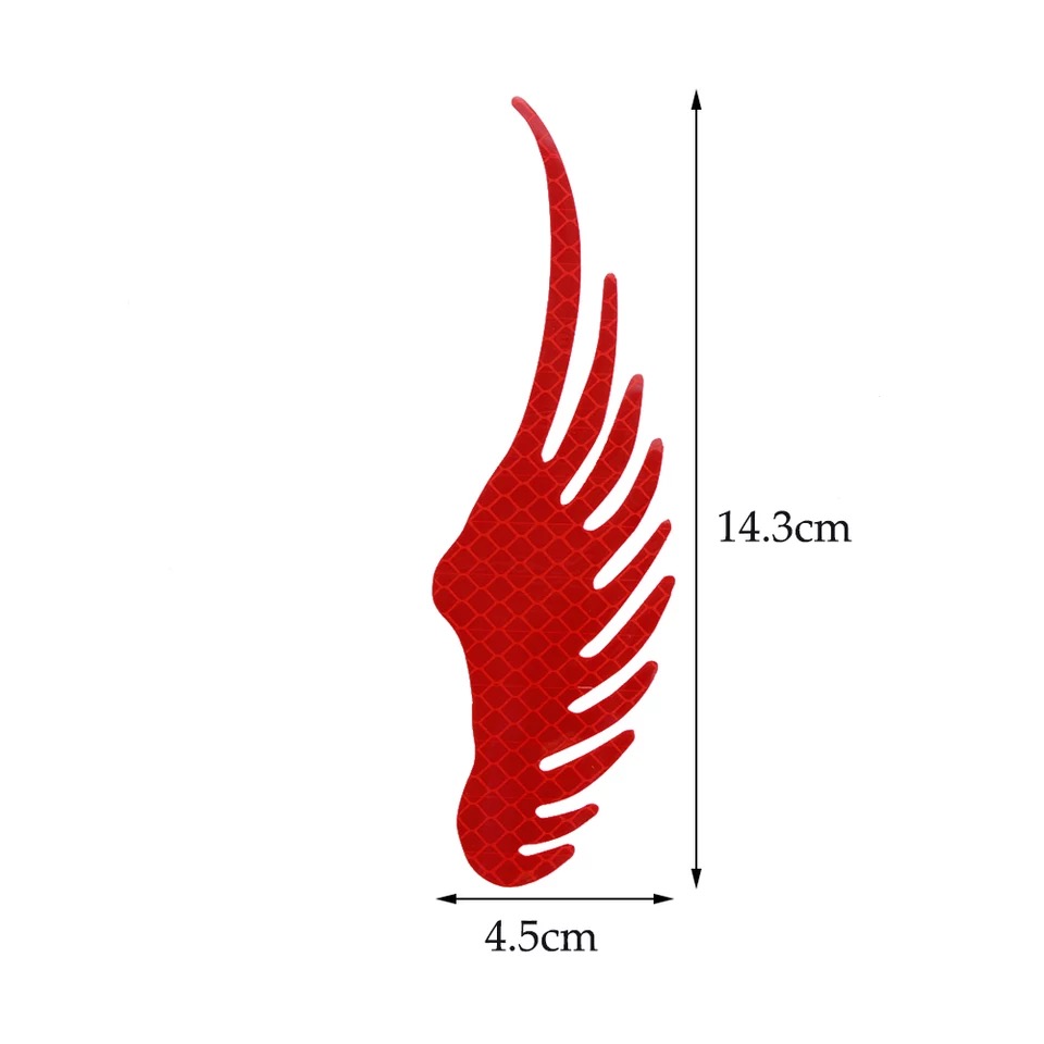 Logo đôi cánh phản quang dán xe ô tô