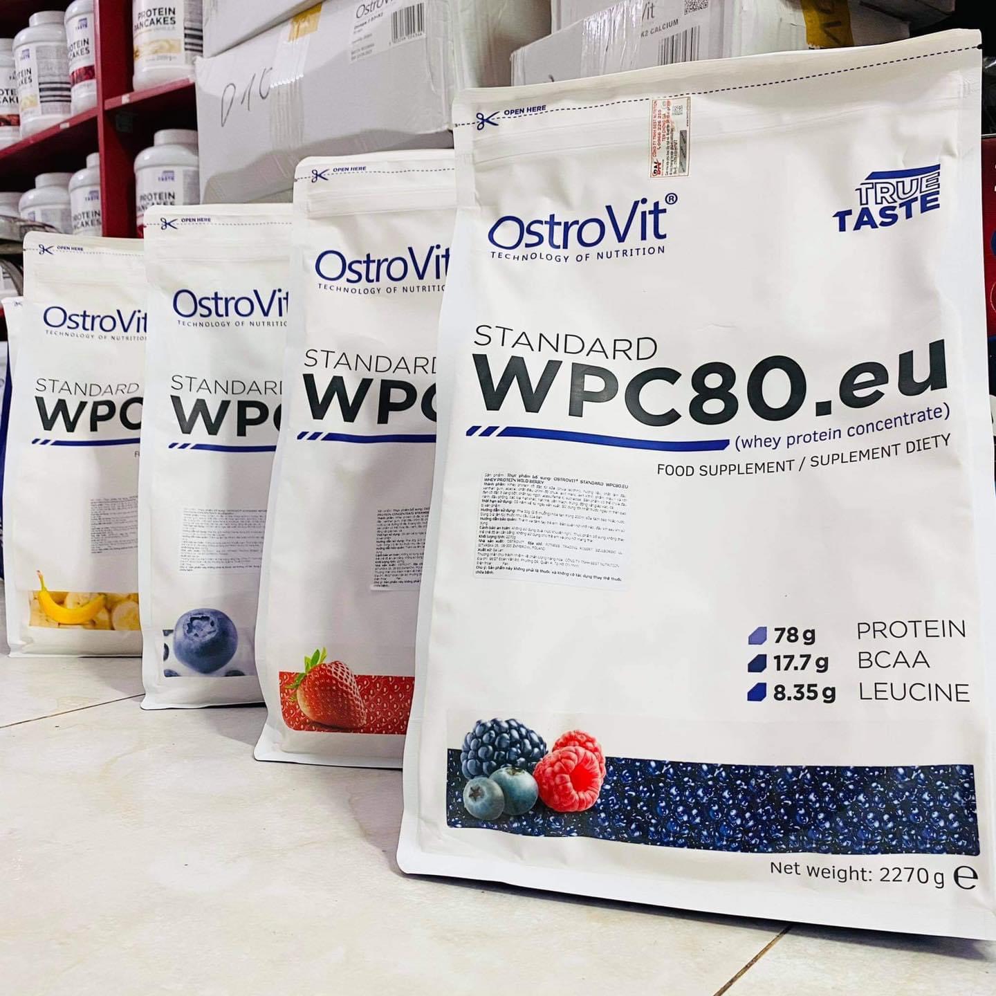 OSTROVIT WHEY CONCENTRATE Sữa Dinh Dưỡng Tăng Cơ Bắp Ostrovit Whey Protein Concentrate WPC80 2.27kg