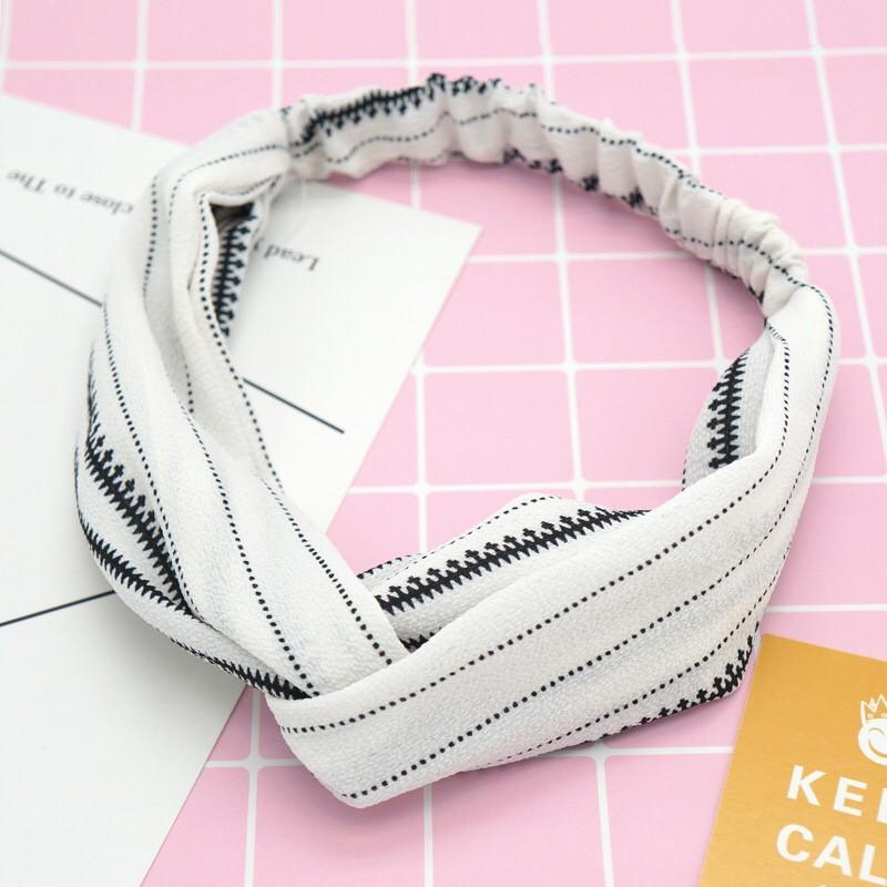 Băng Đô Nữ Turban Thổ Cẩm Hoa Nhí Basic Chất Voan Mát Lịm Sờ Cực Thích