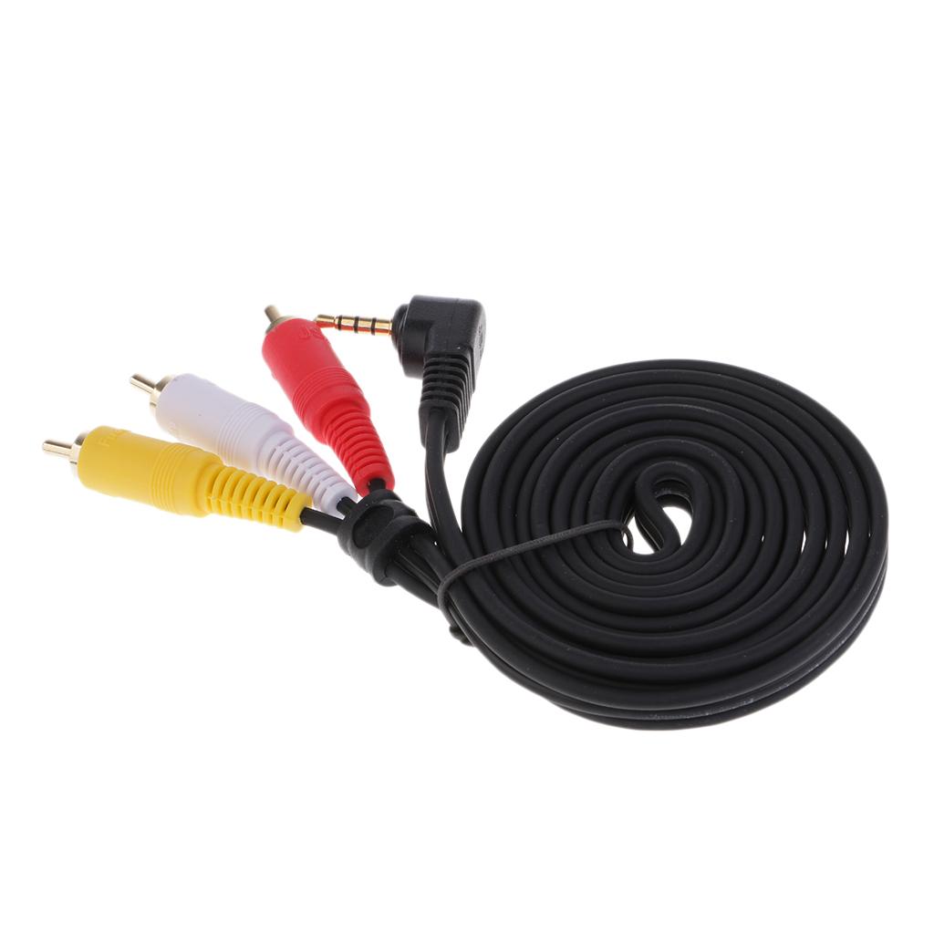 3.5mm Male To 3-RCA Male Adapter Audio Stereo Extension Cable