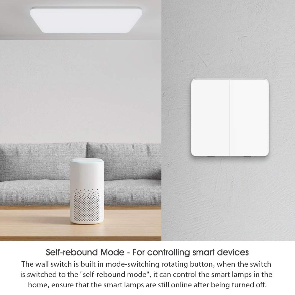 Xiaomi Mijia Wall Switch Compatible with Traditional and Smart Lights Three Buttons Control Wall Switch For Mijia