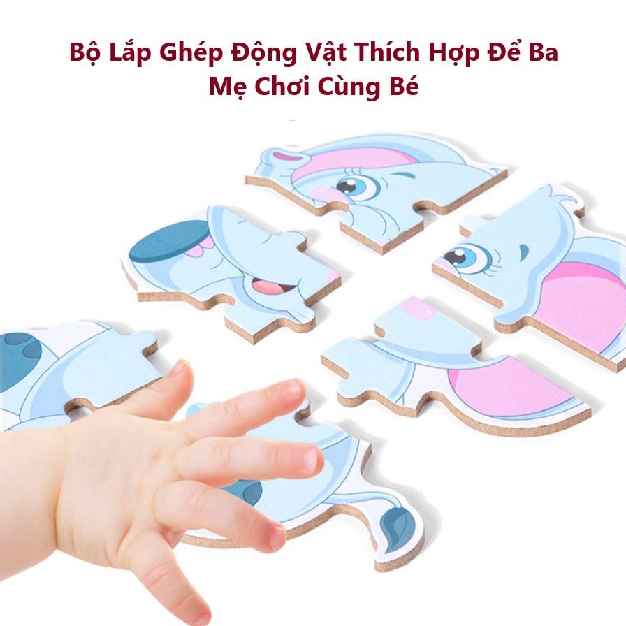 Tranh Ghép Hình Puzzle Cho Bé, Miếng Ghép Giúp Tăng Tư Duy Chí Tưởng Tượng Cho Bé