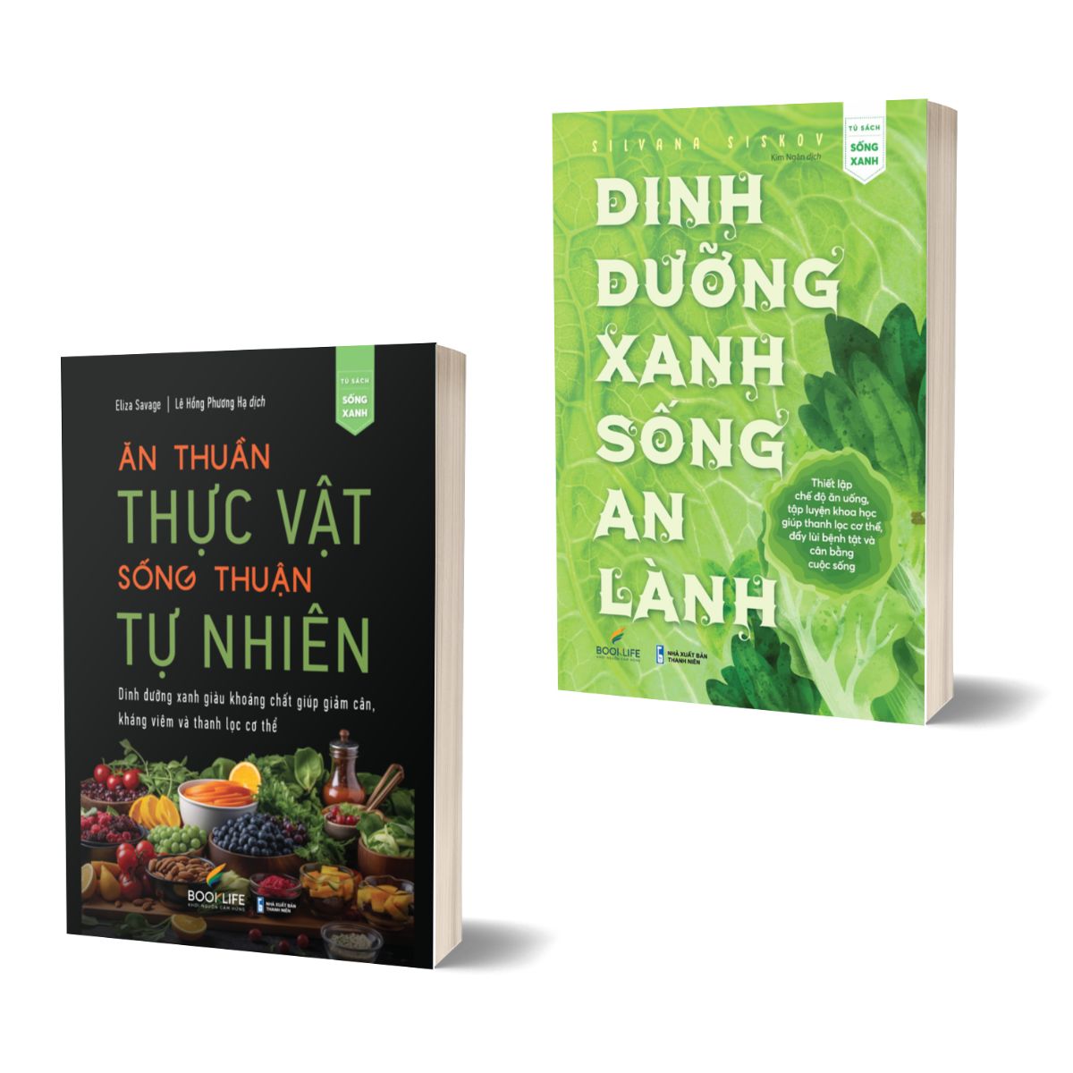 Combo Ăn Thuần Thực Vật - Sống Thuận Tự Nhiên + Dinh Dưỡng Xanh Sống An Lành