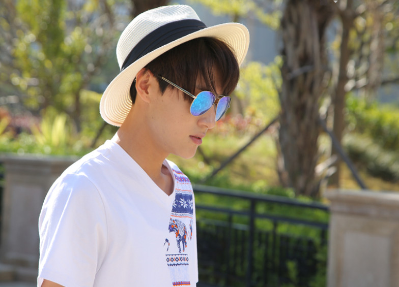 Mũ fedora nam thời trang, nón phớt cói vành rộng nam cao cấp