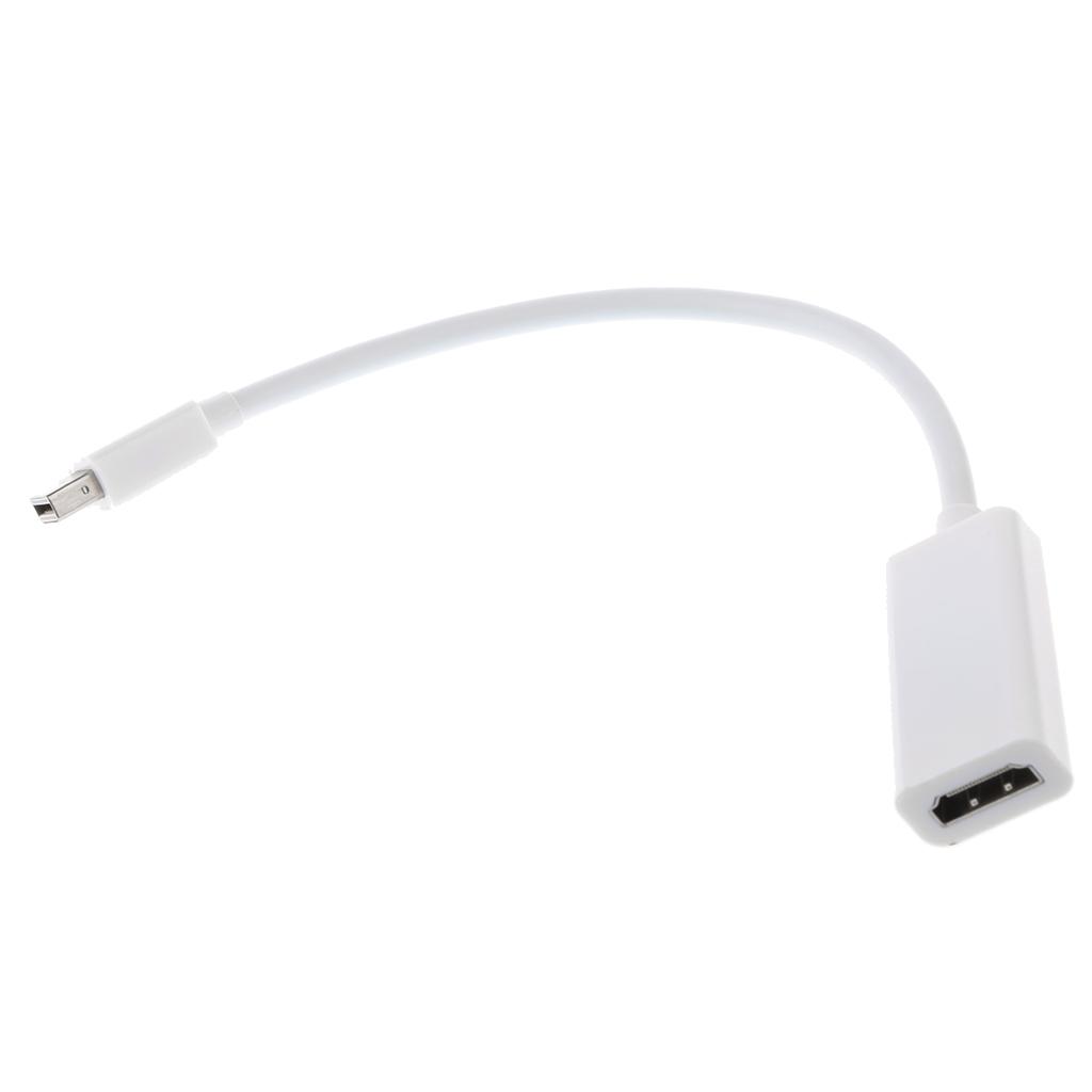 1080P Mini DisplayPort To HDMI HDTV Male To Female Converter W/ 6inch Cable