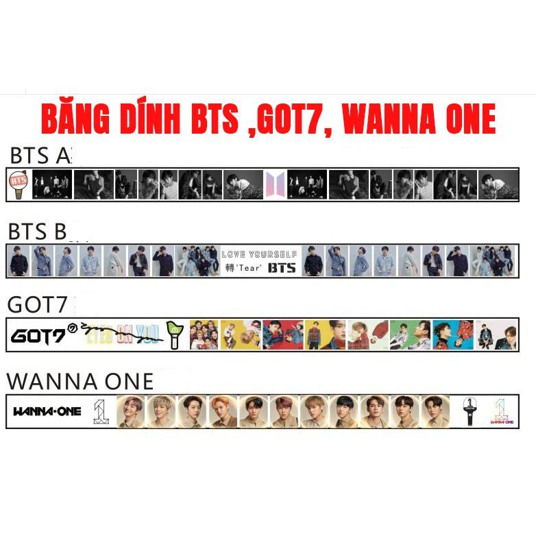 Băng dính BTS WANNA ONE GOT7 - ẢNH THẬT SẴN HÀNG