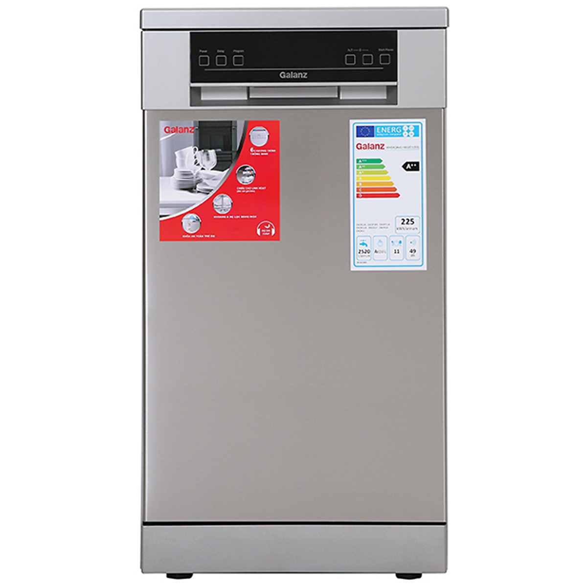 Máy rửa chén độc lập có sấy Galanz W45A3A401M-0E1 - Hàng chính hãng