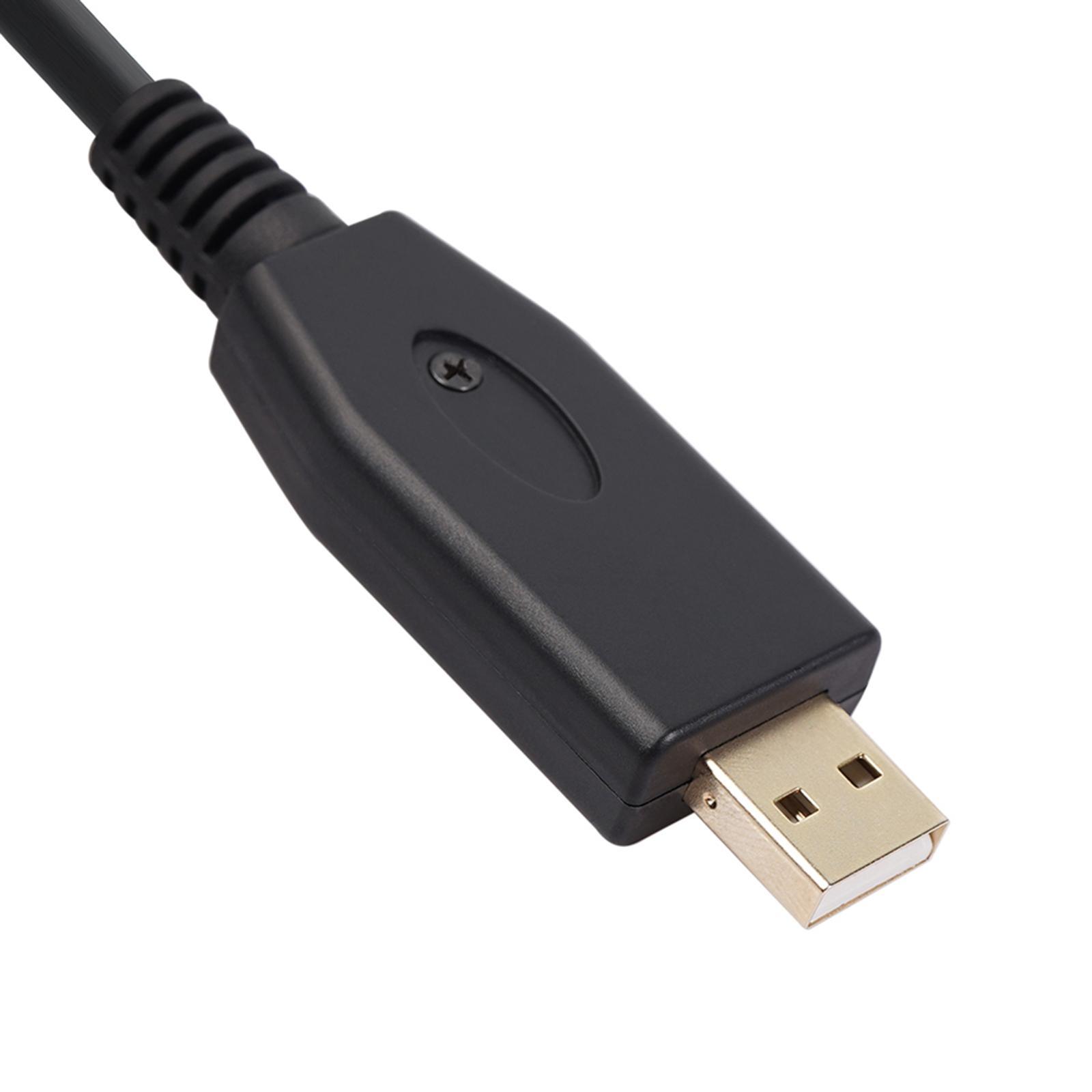 6.5ft USB Guitar Cable Interface Male to 6.35mm 1/4" Mono Male Electric Adapter