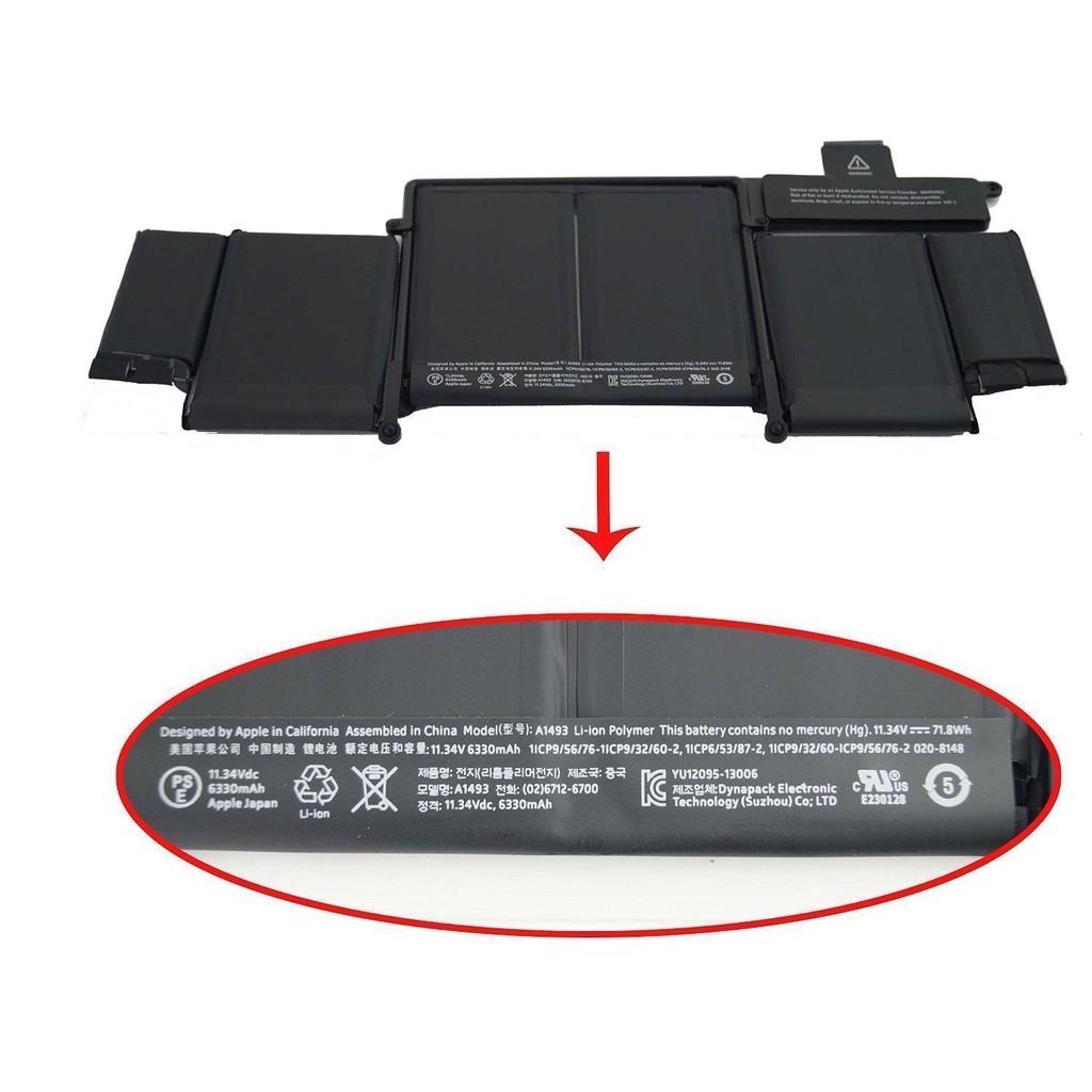 Pin Dùng Cho Laptop MacBook Pro 13&quot; Retina A1493 A1502 2013 ME864LL/A ME866LL/A , A1582 zin , mf839 , mf840 , mf841 (2013)