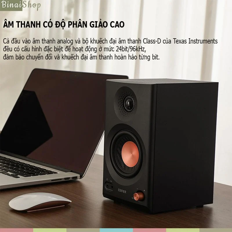 Edifier MR3 - Loa Kiểm Âm Hi-Res Audio, Bluetooth 5.4, Công Suất 36W Cho Sản Xuất Âm Thanh, Nghe Nhạc- Hàng chính hãng