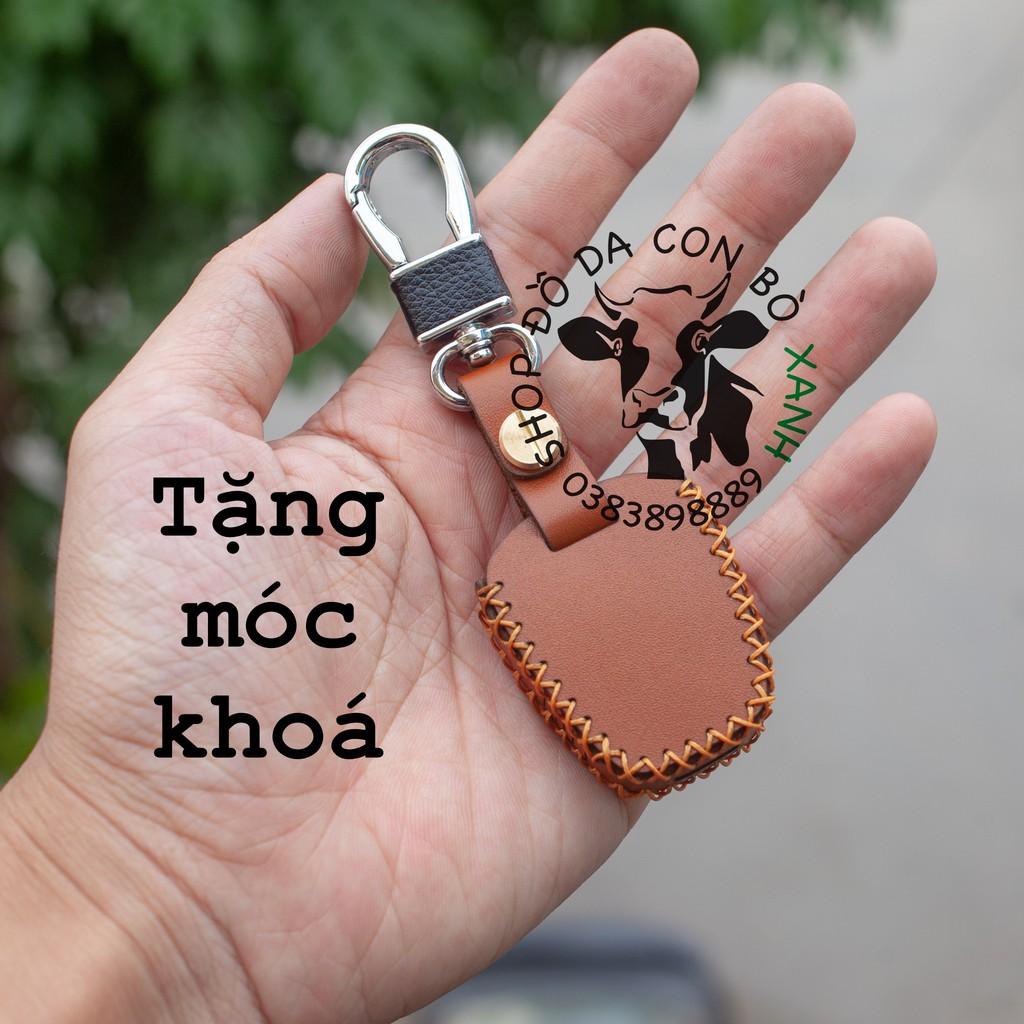Bao da dành cho chìa khoá Hyundai Getz, Click, Starex, Verna handmade da thật 001