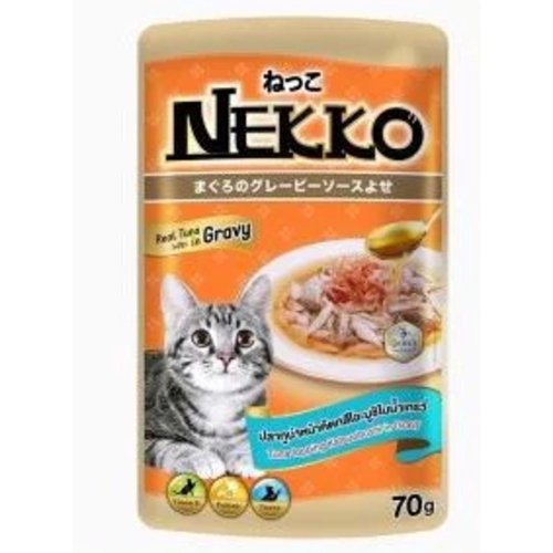 Pate Cho Mèo Nekko 70g, Pate Dạng Gói Cho Mèo, Pate Cho Mèo Thịt Thật Từ Cá Ngừ 28 Vị Hấp Dẫn