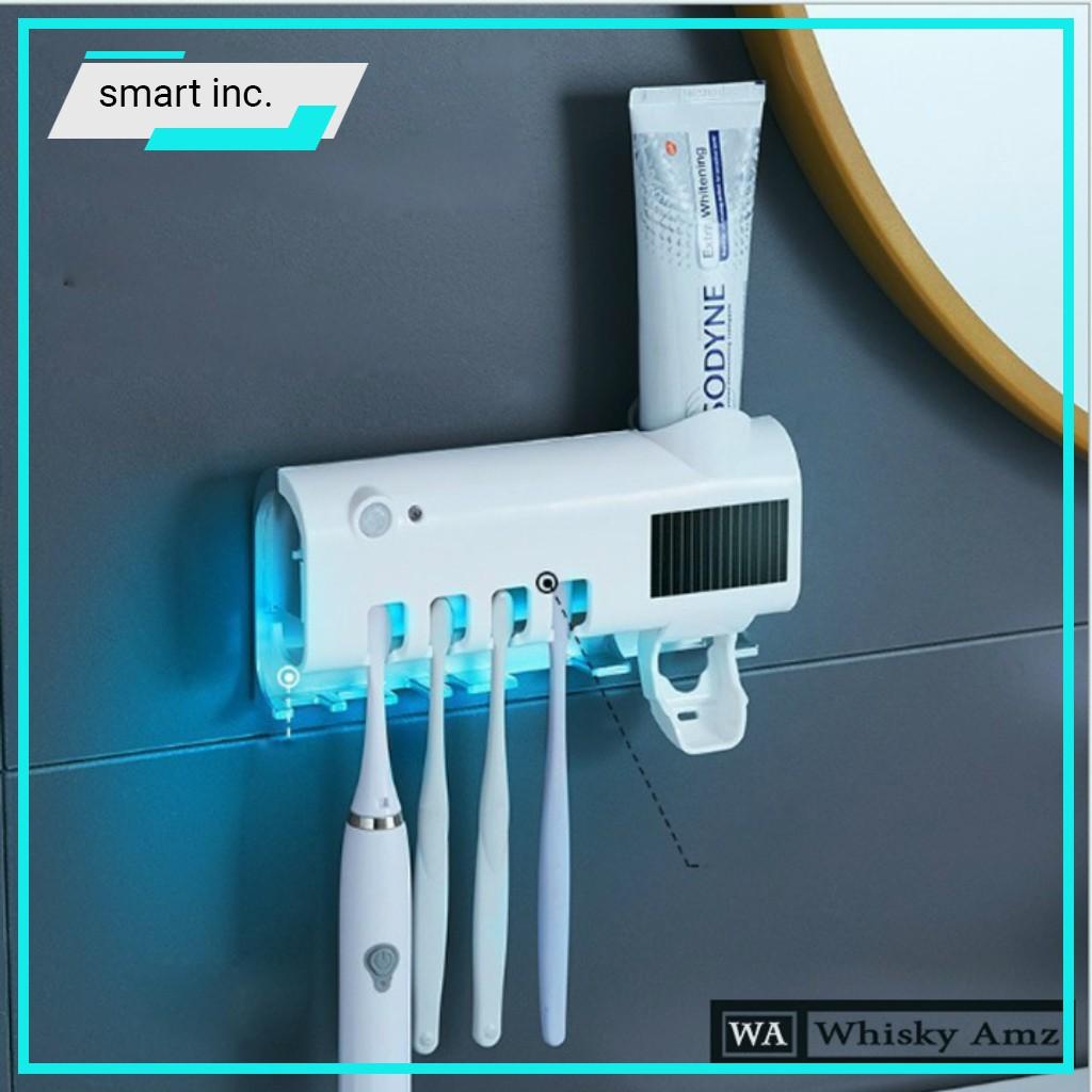 Máy Khử Trùng Treo Bàn Chải Nhả Kem Đánh Răng Diệt Khuẩn Tia UV