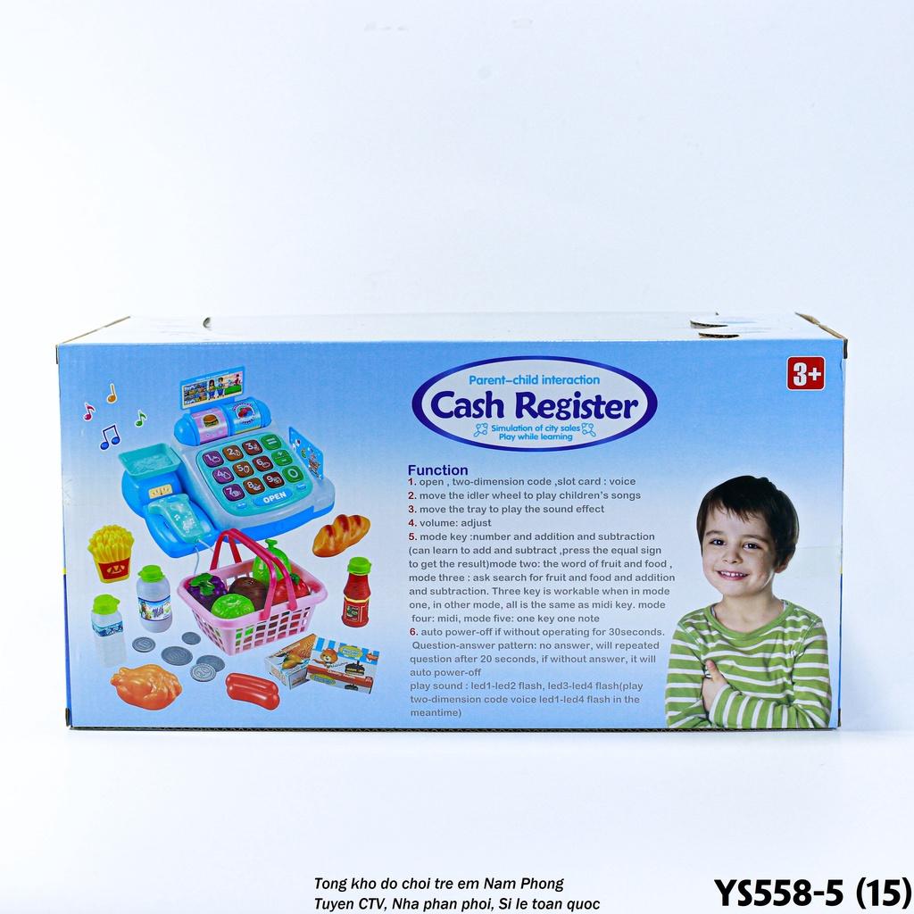 Máy tính tiền siêu thị YS558-5 - Đồ chơi thông minh cho trẻ em - Quà tặng sinh nhật
