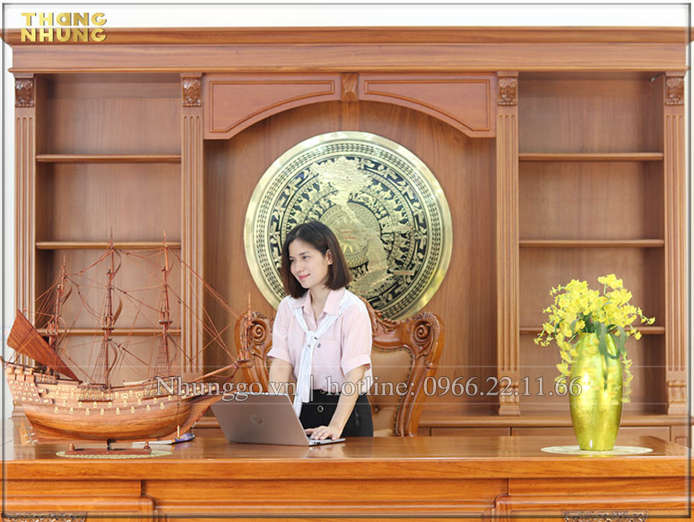 Mô hình thuyền buồm gỗ hương_TH80