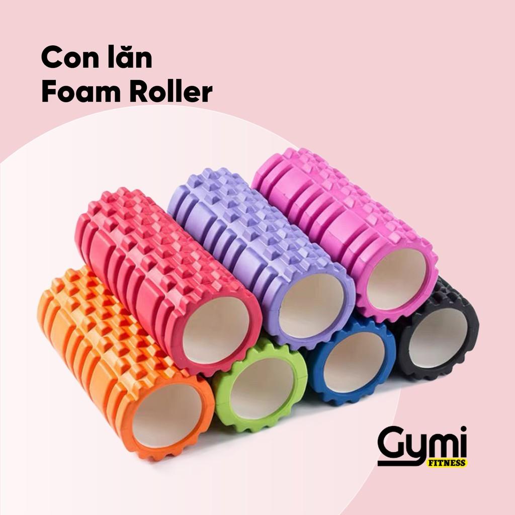 Con Lăn Massage, Dãn Cơ Tập Gym,Yoga Hàng Chuẩn 45mm  - Bản Dài 30cm,Hồng