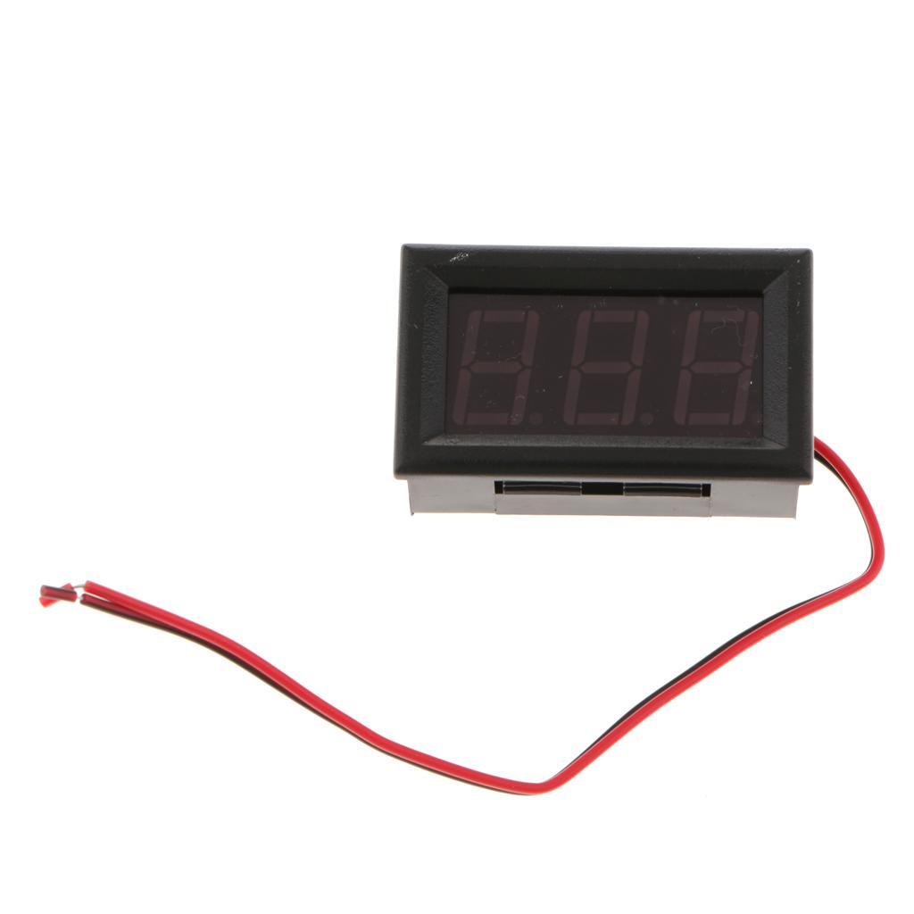0.56 Inch 2-Wire Voltage Meter Head Monitor Tester LED Digital Voltmeter Blue