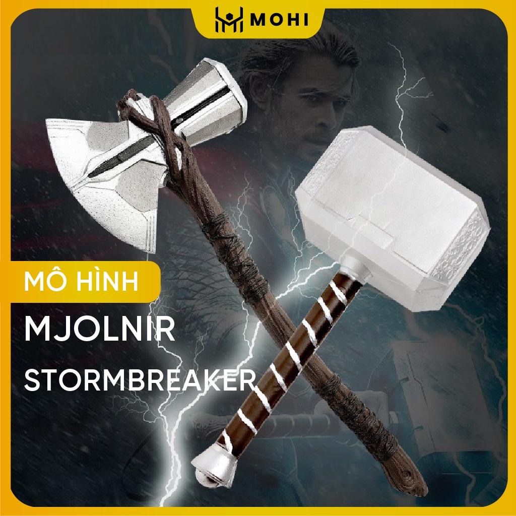 Mô hình Búa Mjolnir và StormBreaker của Thor cực đẹp và chắc chắn